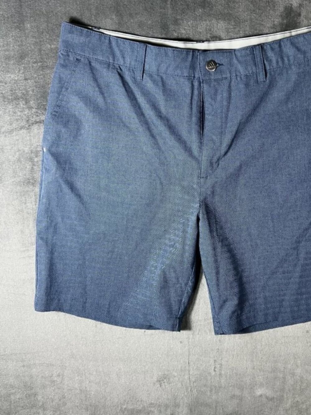 Adidas Golf 365 Shorts Mens 36x8 Blue Performance Herringbone Woven ADVF20R790